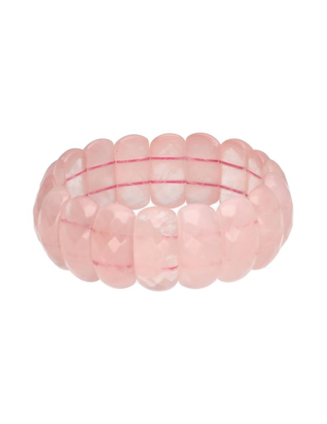 XL Faceted Rose Quartz AA Bracelet