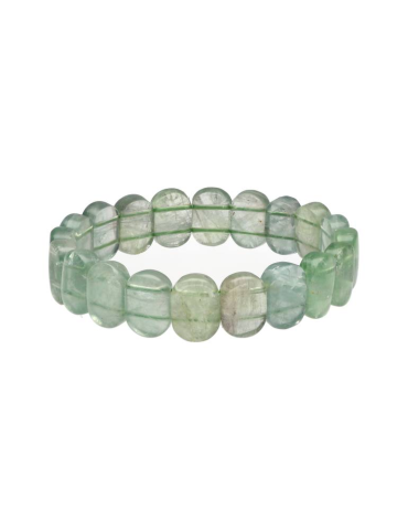 Bracelet plat fluorite verte A
