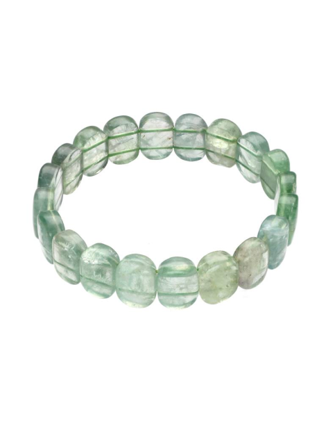 Bracelet plat fluorite verte A