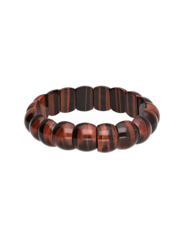 Bolletjesarmband met tijgeroog S