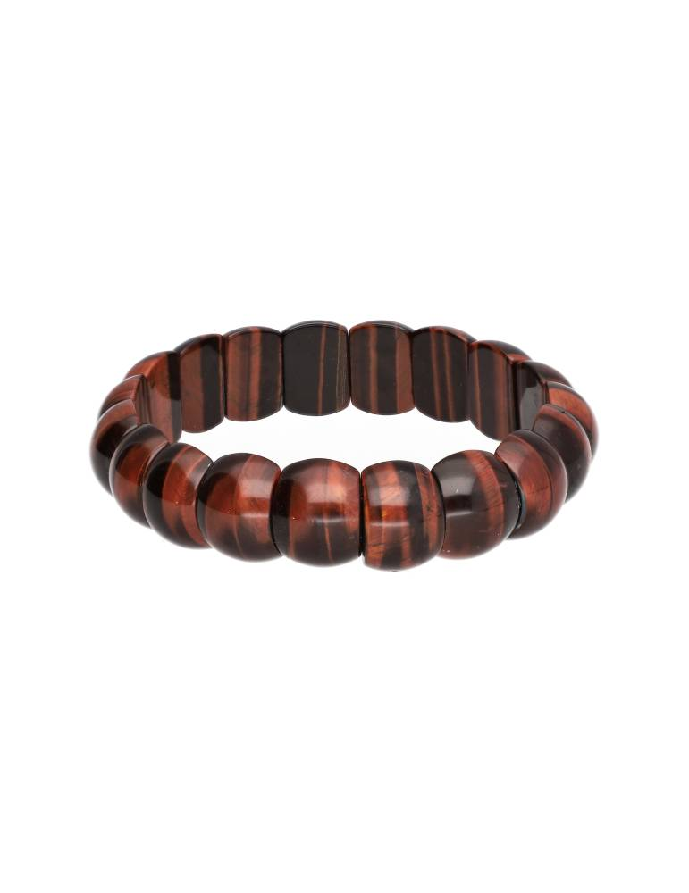 Gewölbtes Tigerauge-Armband S