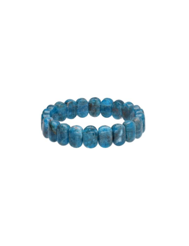 Platte armband blauwe apatiet AA