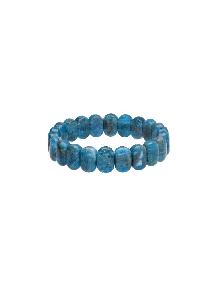 Bracciale piatto apatite blu AA