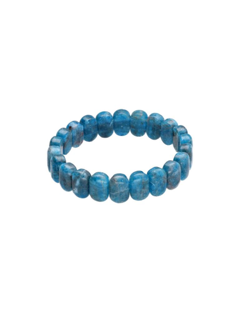 Bracciale piatto apatite blu AA