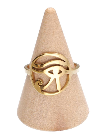 Vergulde Oog van Horus ring set x5