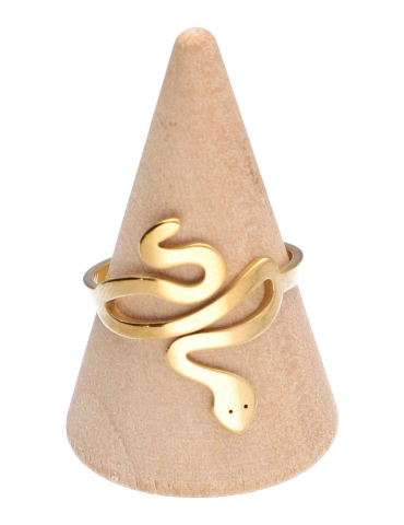 Bague serpent dorée lot x5