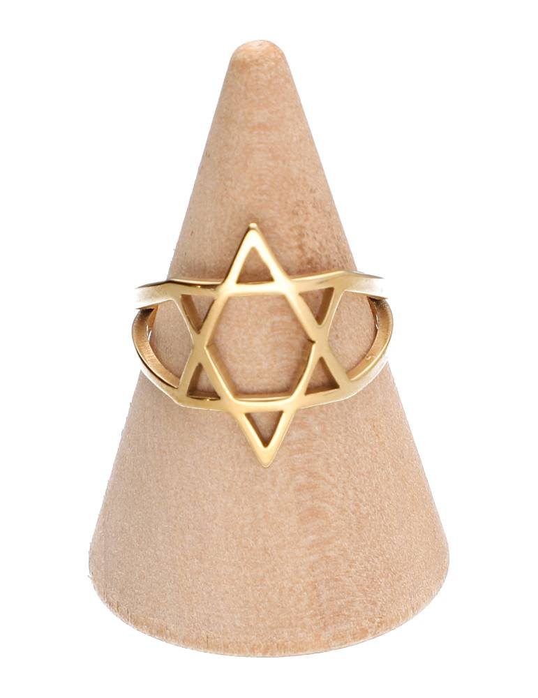 Bague étoile dorée lot x5