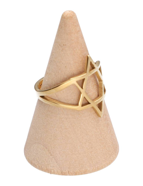 Bague étoile dorée lot x5