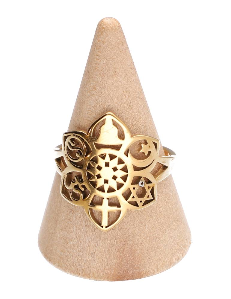 Gouden spirituele ring set x5