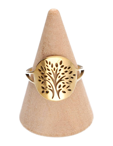 Bague arbre S dorée lot x5