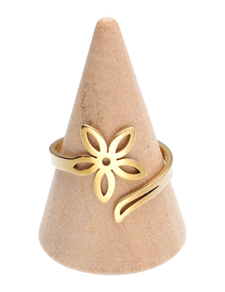 Goldene Blumenringe Set x5