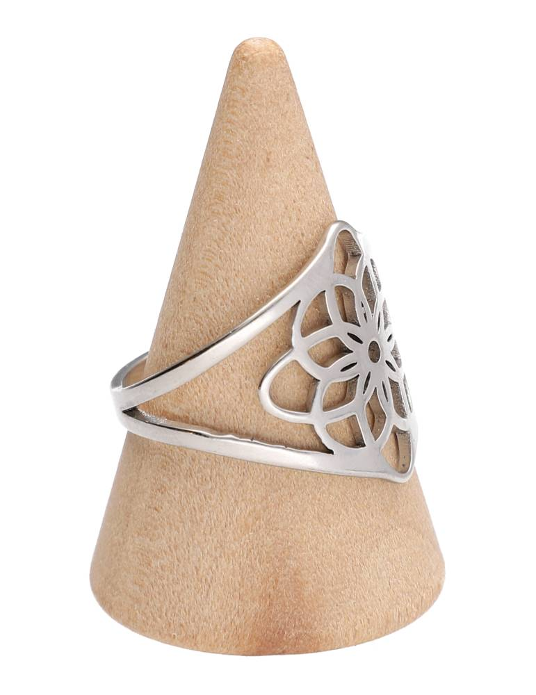 Bague mandala argenté lot x5