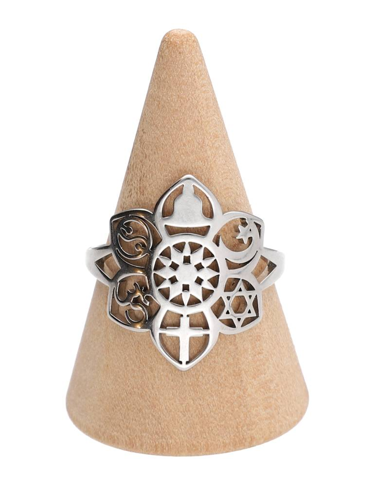 Silver spirit ring set x5