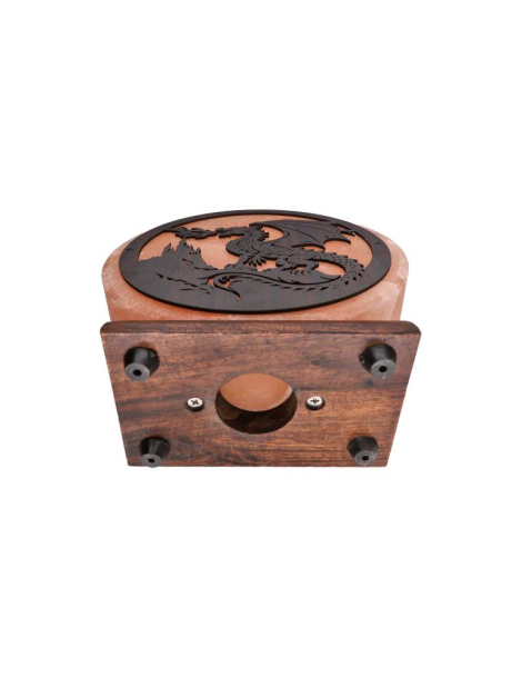 Lampe sel de l’Himalaya motif dragon 20 x 7