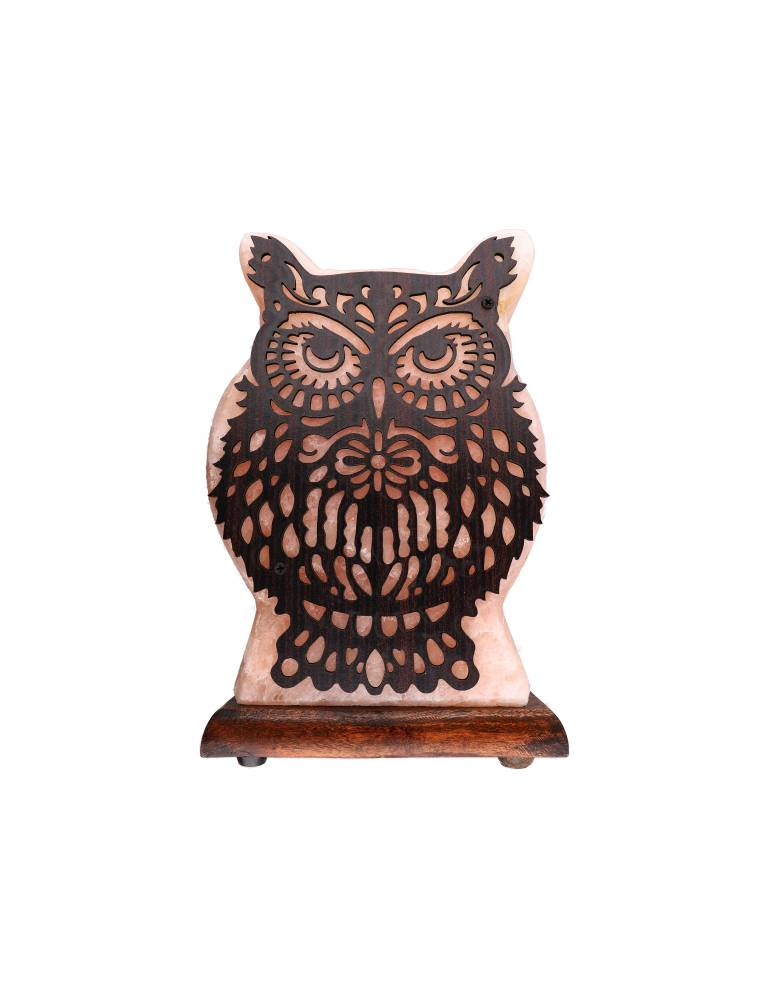 Himalayan salt lamp owl design 20 x 7