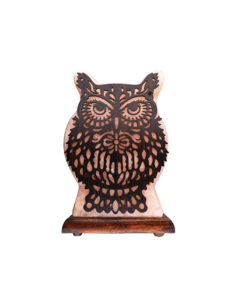 Himalayan salt lamp owl design 20 x 7