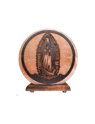 Himalayazoutlamp maagdelijk motief 20 x 7