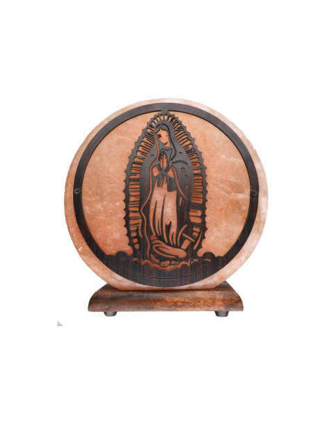 Lampe sel de l’Himalaya motif vierge 20 x 7