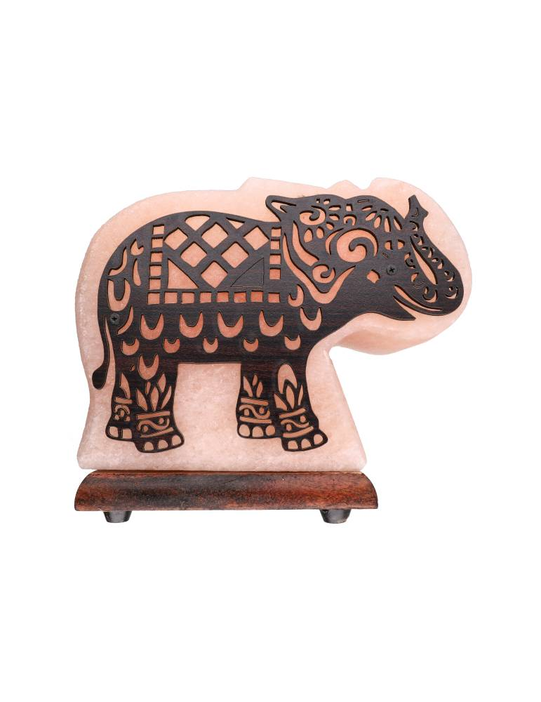 Himalayazoutlamp met olifantmotief 20 x 7