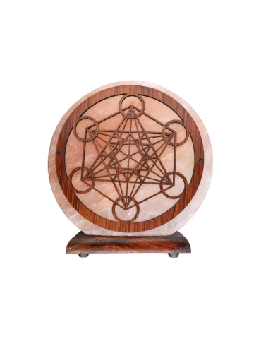 Himalayan Salt Lamp Metatron Pattern 20 x 7