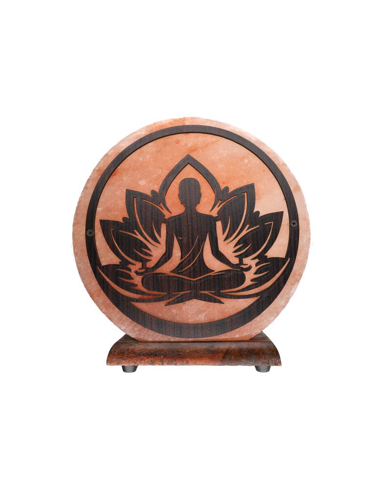 Himalayazoutlamp met yogi-motief 20 x 7