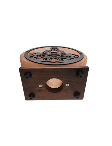 Himalayan salt lamp with Buddha design 20 x 7