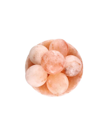 Himalayazoutlamp kom met bollen