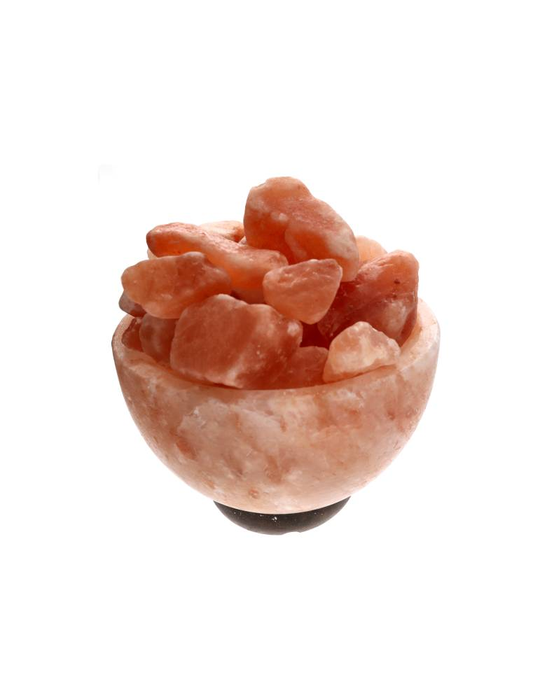 Himalayan salt lamp raw salt bowl