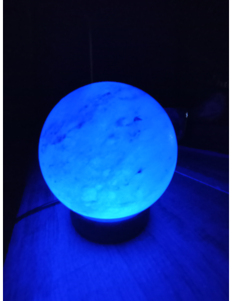Lampe sel de l’Himalaya sphère 10 cm