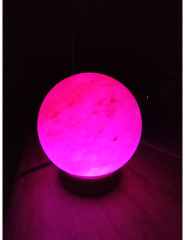Lampe sel de l’Himalaya sphère 10 cm