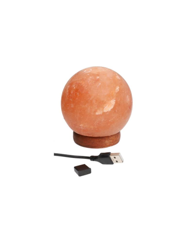 Lampe sel de l’Himalaya sphère 10 cm