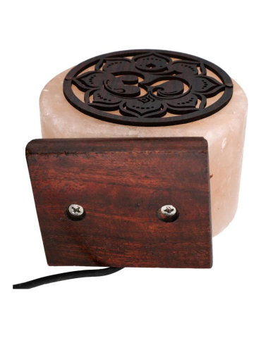 Lampe sel de l’Himalaya motif om 10 x 6