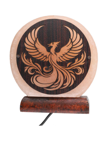 Lámpara de sal del Himalaya diseño fénix 10 x 6