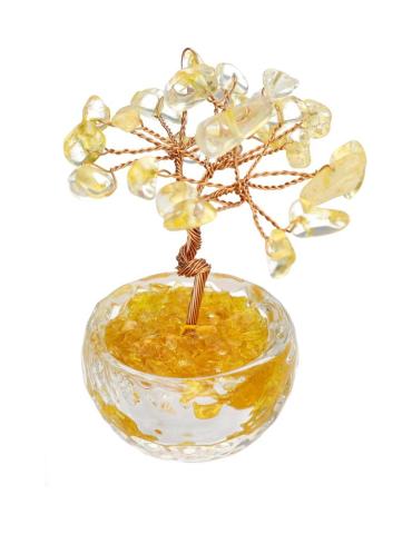 Arbre chips pot verre