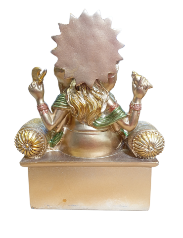 Ganesh auf Thron 20 cm
