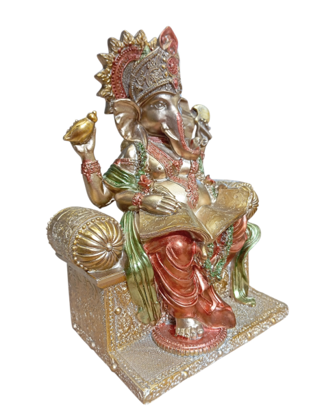 Ganesh su trono 20 cm