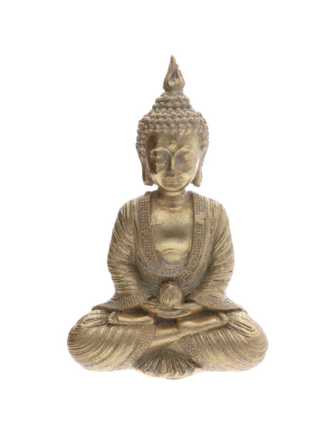 Buddha dorato loto 15 cm