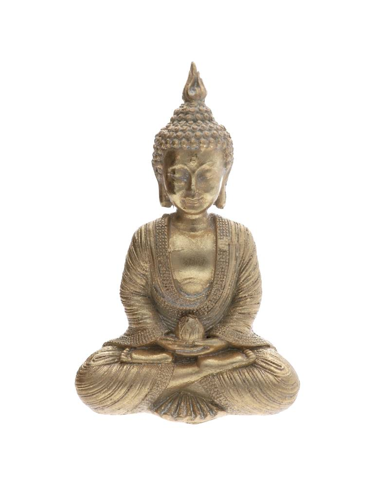 Buddha dorato loto 15 cm