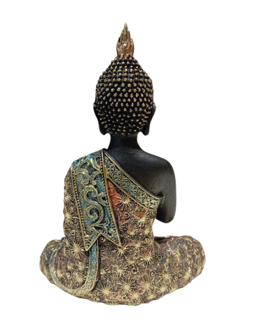 Buda negro com manto estrelado 20 cm