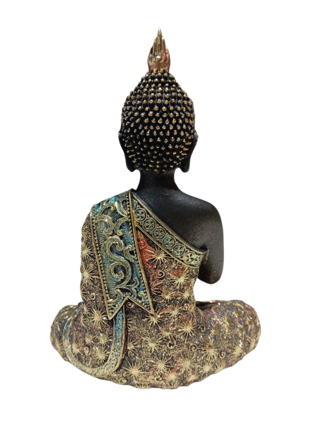 Buda negro com manto estrelado 20 cm