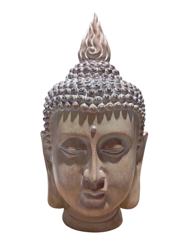 tête bouddha grand format 40 cm