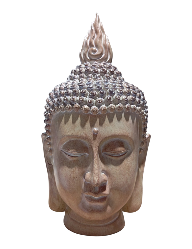 tête bouddha grand format 40 cm