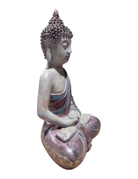 Bouddha pourpre méditation 40 cm