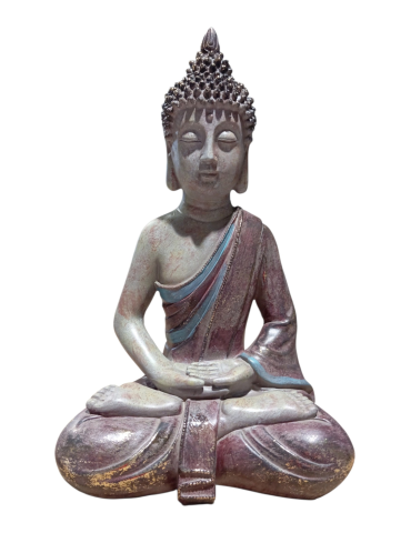Bouddha pourpre méditation 40 cm