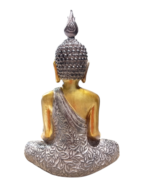 Bouddha doré et noir récipient 40 cm