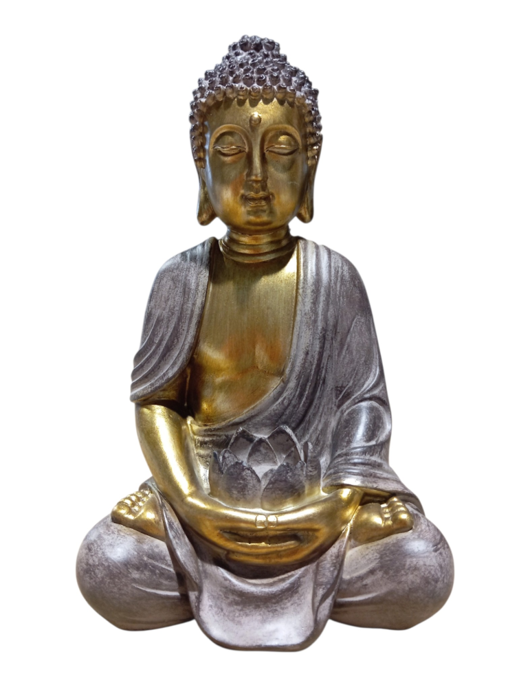 Buddha loto marrone 30 cm