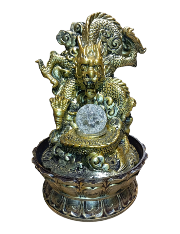 Gouden drakenfontein 30 cm
