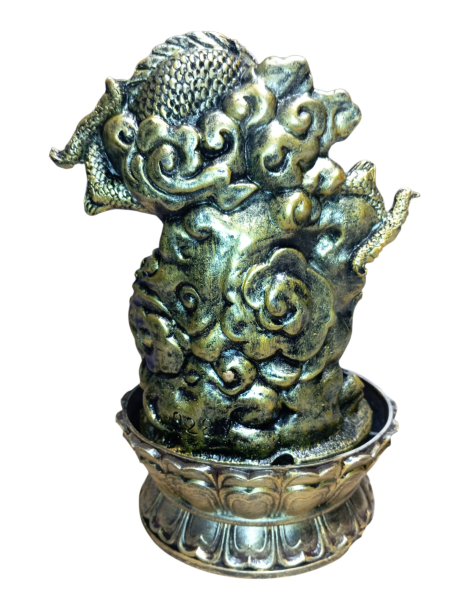 Fontaine dragon doré 30 cm