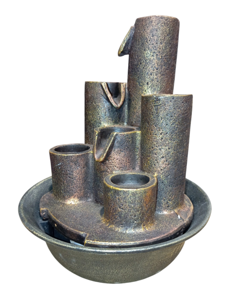Fontaine tubes bronze 27 cm