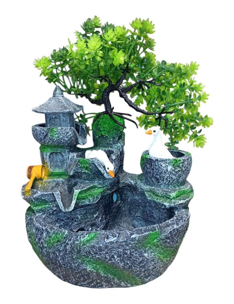 fontaine oies nature 30 cm